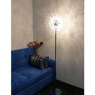 Dellemade Silver Sputnik Floor Lamp for Chic Decor