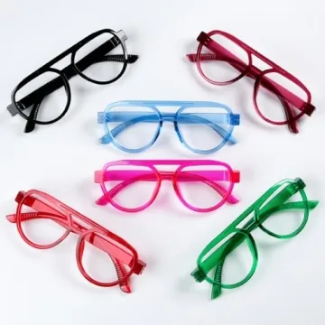 Stylish Eyekepper Pilot Reading Glasses 6 Pack Oversized