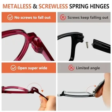 Stylish Eyekepper Pilot Reading Glasses 6 Pack Oversized