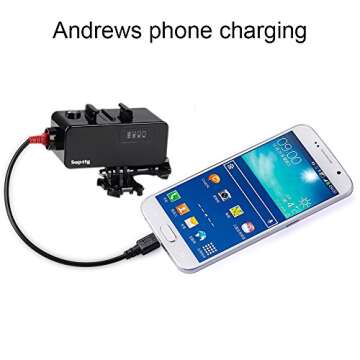 Suptig 5200mAh Waterproof Power Bank for GoPro and Action Cameras