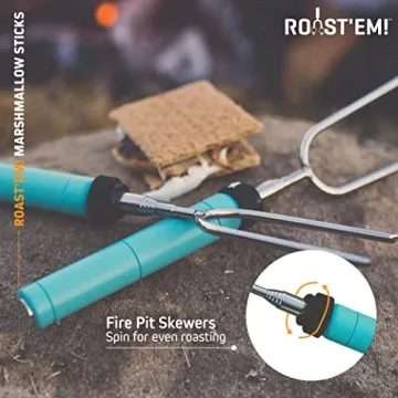 Jolly Green Extra Long Rotating Marshmallow Roasting Sticks