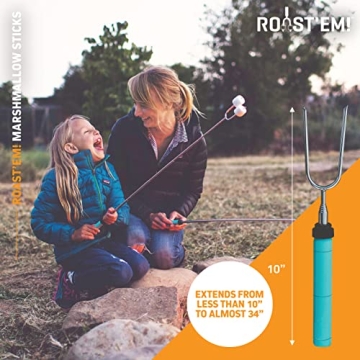 Jolly Green Extra Long Rotating Marshmallow Roasting Sticks