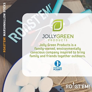 Jolly Green Extra Long Rotating Marshmallow Roasting Sticks