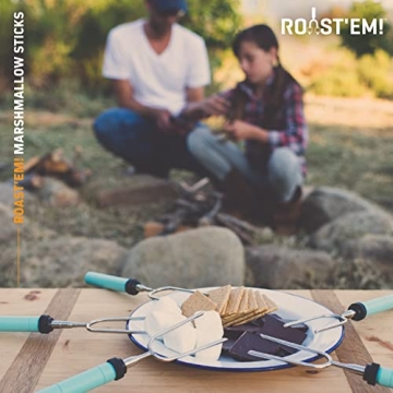 Jolly Green Extra Long Rotating Marshmallow Roasting Sticks