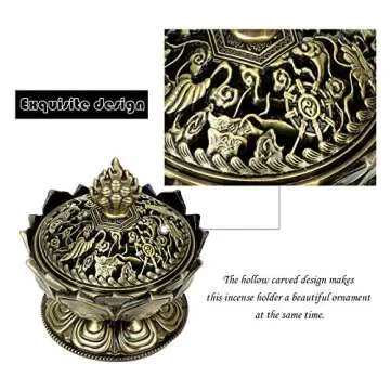 DODO Brass Incense Holder for Sticks and Cones