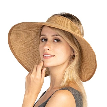 Stylish Women's Adjustable Foldable Sun Visor Hat for Summer Protection