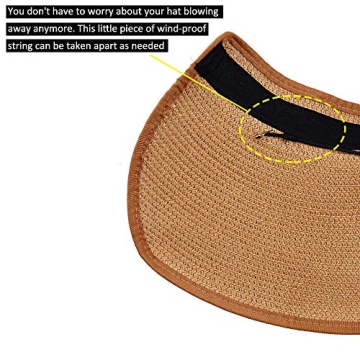 Adjustable Women’s Foldable Sun Visor Hat - Summer Essential