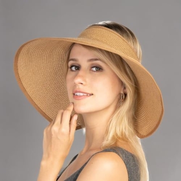 Adjustable Women’s Foldable Sun Visor Hat - Summer Essential