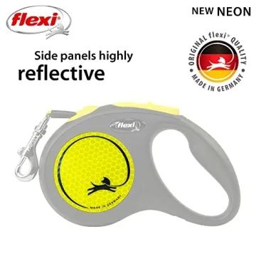 FLEXI Neon Retractable Dog Leash - Ideal for Small Dogs