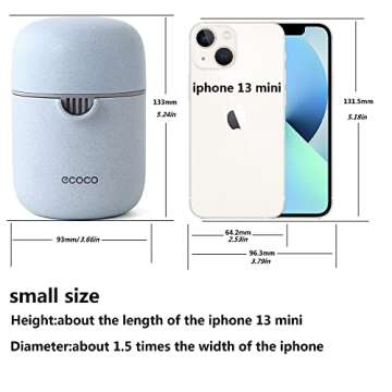 ZWCEGND Citrus Juicer Simple Manual Lemon juicer squeezer Small Portable Lime Orange Juicer Cup with Two Ways of Use for Different Fruits(Blue)