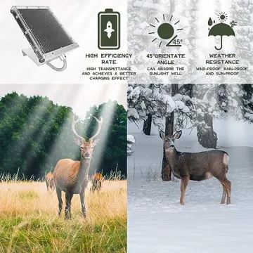Highwild 12V Solar Panel Charger for Deer Feeders