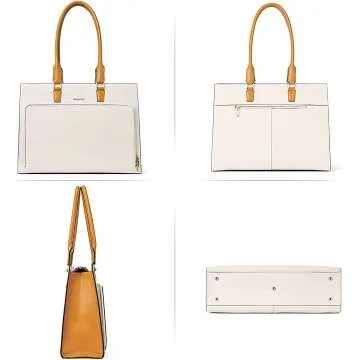 BOSTANTEN Leather Briefcase - Vintage Women’s 15.6" Laptop Bag