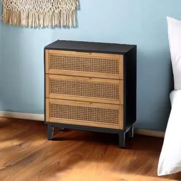 Buy COZAYH Farmhouse 3-Drawer Nightstand Fully Assembled