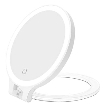 deweisn LED Magnifying Mirror 10X/1X with 3 Lighting Modes for Precision Grooming