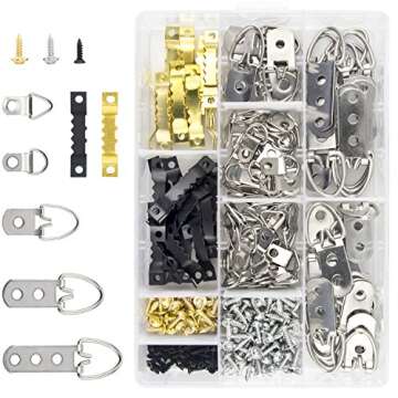 Picture Hanging Kit 500 PCS, Sutemribor Heavy Duty Assorted Picture Hangers with Screws for Picture ...