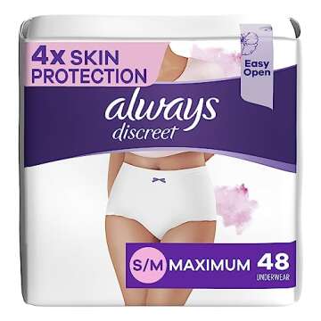 Always Discreet Underwear 48ct - Ultimate Comfort & Protection