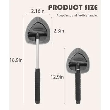 RACOONA Car Cleaning Kit with Microfiber Pads - Ultimate Windshield Cleaner