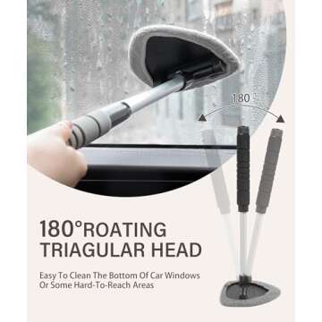 RACOONA Car Cleaning Kit Includes 3 Washable Microfiber Cloths