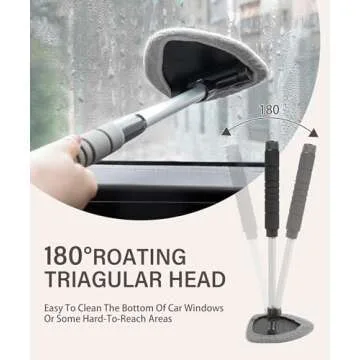 RACOONA Car Cleaning Kit Includes 3 Washable Microfiber Cloths