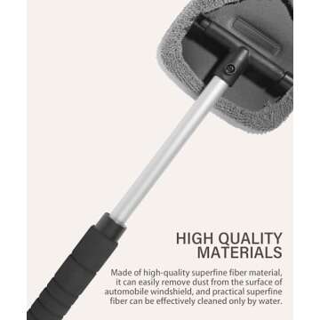 RACOONA Car Cleaning Kit Includes 3 Washable Microfiber Cloths