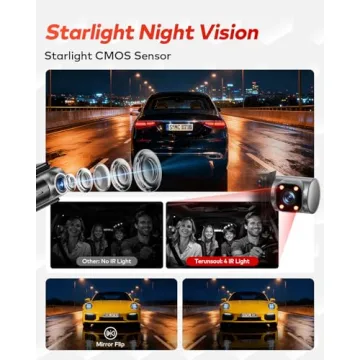 Terunsoul 4K Dash Cam with Front, Rear & Cabin Recording