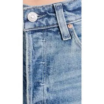 PAIGE Women's Sawyer Wide Leg 32" Jeans, Vanda Distressed, Blue, 31