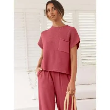 Chic ANRABESS Two Piece Lounge Set for Stylish Comfort