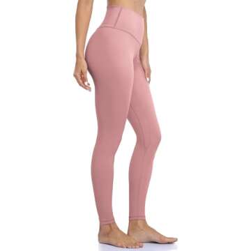 Shop Colorfulkoala High Waisted Yoga Pants in Mauve Pink