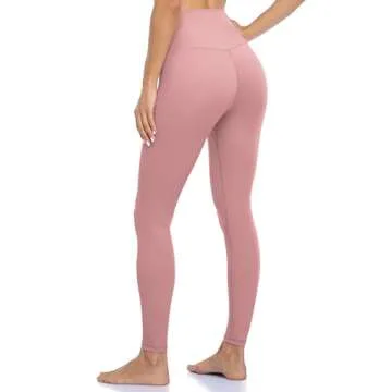 Shop Colorfulkoala High Waisted Yoga Pants in Mauve Pink