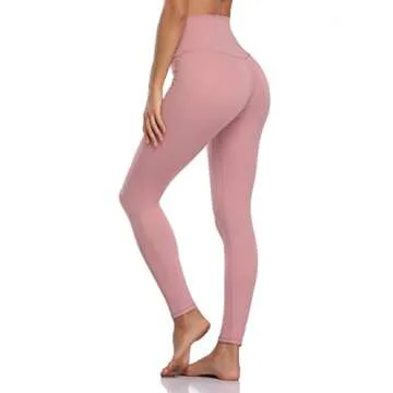 Shop Colorfulkoala High Waisted Yoga Pants in Mauve Pink