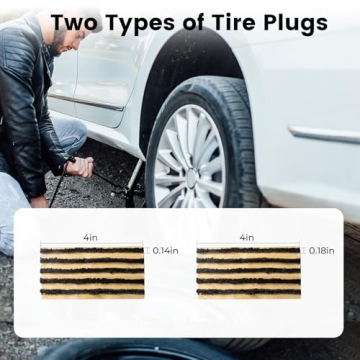 ETENWOLF Flat Tire Repair Kit for Cars, Motorcycles, and Trucks