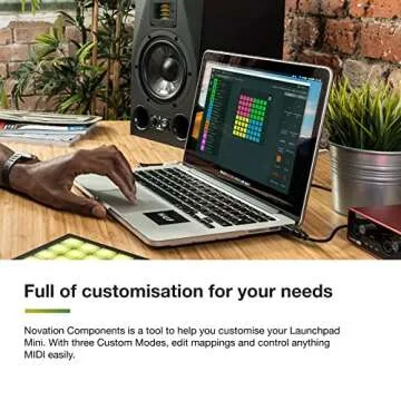 Novation Launchpad Mini [MK3] — Portable MIDI 64-Pad, USB Grid Controller for Ableton Live and Logic Pro Performances