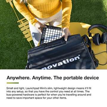 Novation Launchpad Mini [MK3] — Portable MIDI 64-Pad, USB Grid Controller for Ableton Live and Logic Pro Performances