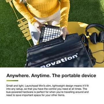 Novation Launchpad Mini [MK3] — Portable MIDI 64-Pad, USB Grid Controller for Ableton Live and Logic Pro Performances