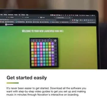 Novation Launchpad Mini [MK3] — Portable MIDI 64-Pad, USB Grid Controller for Ableton Live and Logic Pro Performances
