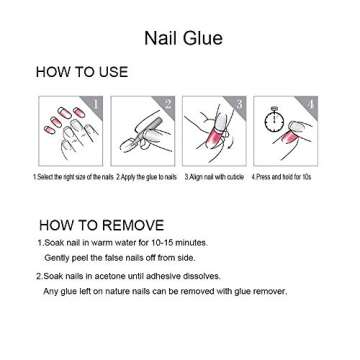 Press on Nails Short Stiletto Glossy Brown Purple Design