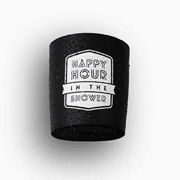 Happy Hour in The Shower - Shower Beer Holder for in Shower Use, Keeps Beer Cold and Hands Free