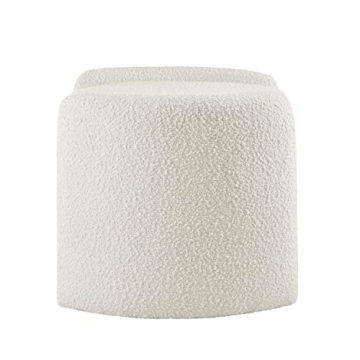 Modway Nebula Boucle Ottoman with Storage in Ivory