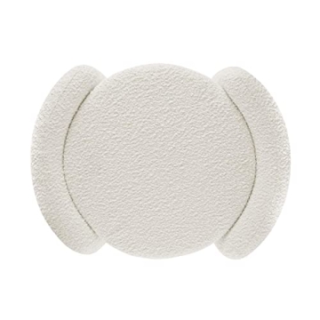 Modway Nebula Boucle Ottoman with Storage in Ivory