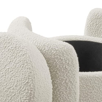 Modway Nebula Boucle Ottoman with Storage in Ivory
