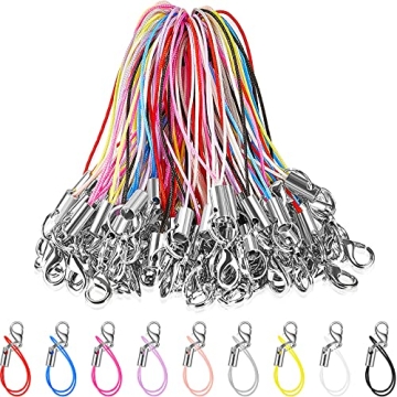 100 Vibrant Lanyard Lobster Clasp Straps - Ideal for DIY, Keychains & More!