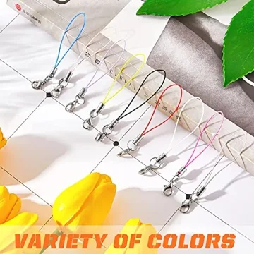 100 Colorful Lanyard Lobster Clasp Straps for DIY Projects