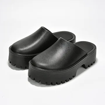 KK PAIR OF KINGS Stylish Mule Clog Platform Sandals for Women