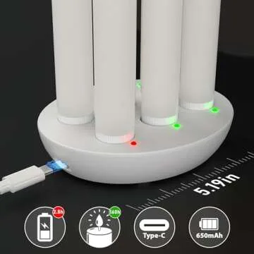 Rechargeable Flameless Taper Candles - Elegant LED Candles