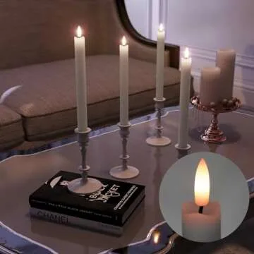 Rechargeable Flameless Taper Candles - Elegant LED Candles