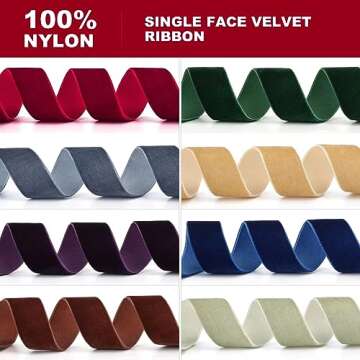 Pieaary Light Pink Velvet Ribbon 1-1/2" x 20Yd,Great for Gift Wrapping,Hair Bows Making, Wreaths,Wed...