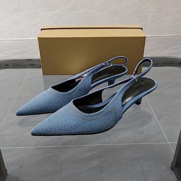 Comfortable Denim Kitten Heels for Any Occasion