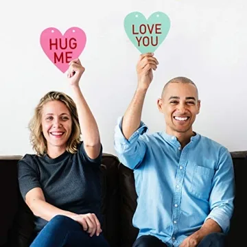 Valentines Conversation Hearts Garland Banner for Fun Decor