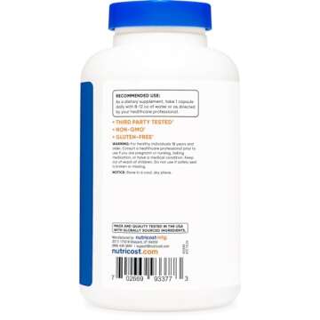 Nutricost Niacinamide (Vitamin B3) 500mg, 240 Capsules - Non-GMO, Gluten Free, Flush Free Vitamin B3