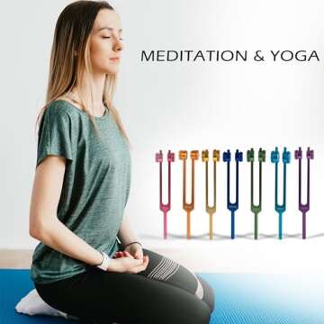 FMTY Tuning Fork Set for Chakra Healing and Meditation